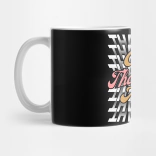 One Thankful Mama -Flip Mirror Text Typography Thanksgiving Mug